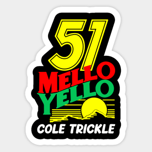 51 Mello Yello Cole Trickle – Days of Thunder Sticker